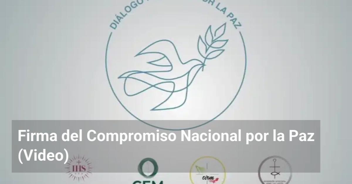 Firma del Compromiso Nacional por la Paz (Video) | El Observador de la ...