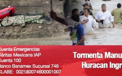 Cáritas mexicana: urge apoyar a los damnificados por huracanes
