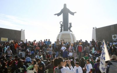 Sin armas ni bloqueos más de 35 mil jóvenes en el Cubilete exigen justicia y paz