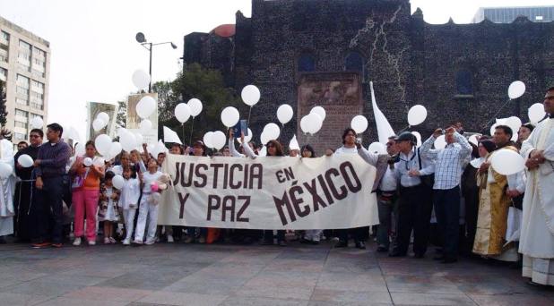 Misa por la paz y justicia en México en Santiago Tlatelolco
