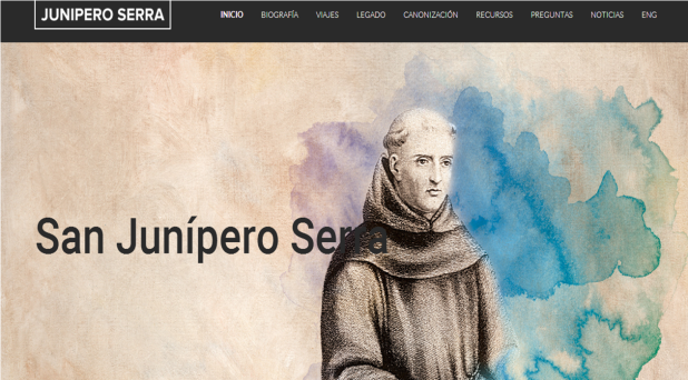 Lanzan sitio web sobre Junípero Serra