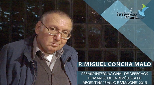 Reconocen labor del dominico Miguel Concha Malo en favor de los derechos humanos