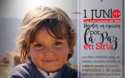 Niños cristianos sirios se unen para rezar por la paz