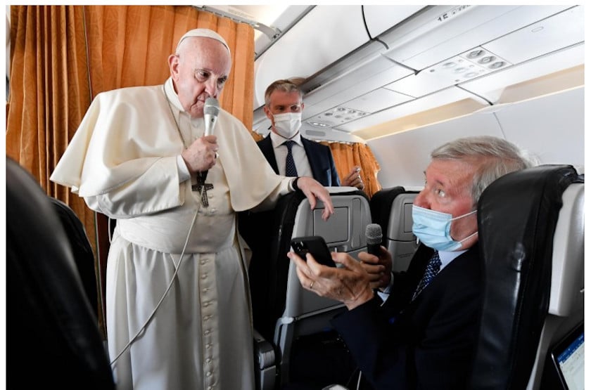 Los periodistas preguntan y el Papa Francisco responde