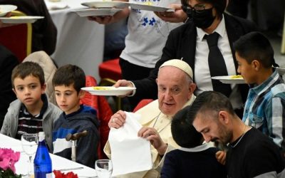 El almuerzo del Papa Francisco con los pobres