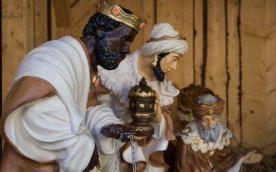 Adoración de los Magos ante Jesús