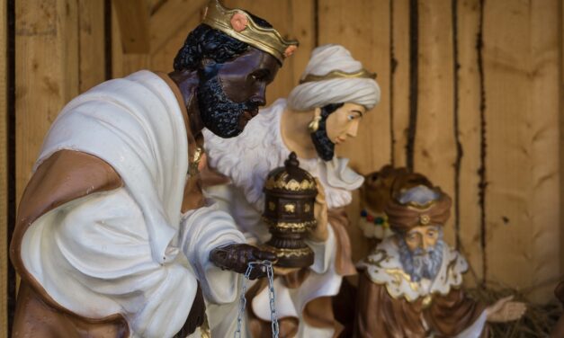Adoración de los Magos ante Jesús