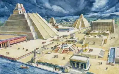 Los elementos esenciales de los centros ceremoniales mesoamericanos en los pueblos de indios novohispanos