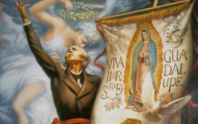 La Virgen en alto