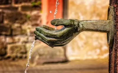 La fuente te pide agua