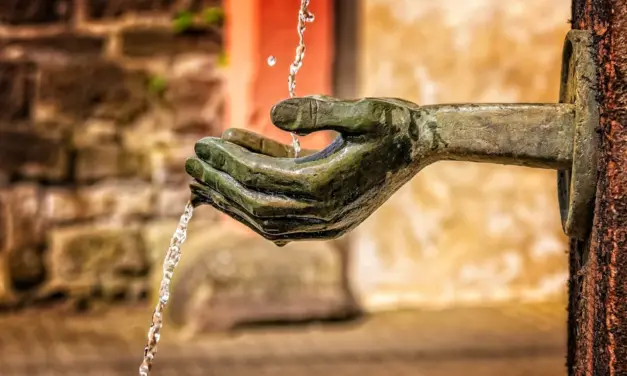 La fuente te pide agua
