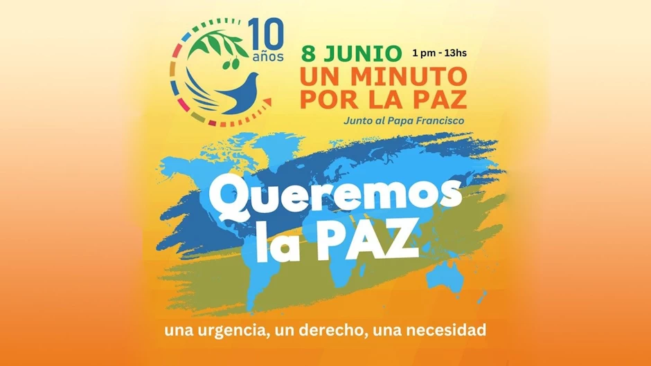 “Un minuto por la paz” junto al Papa Francisco