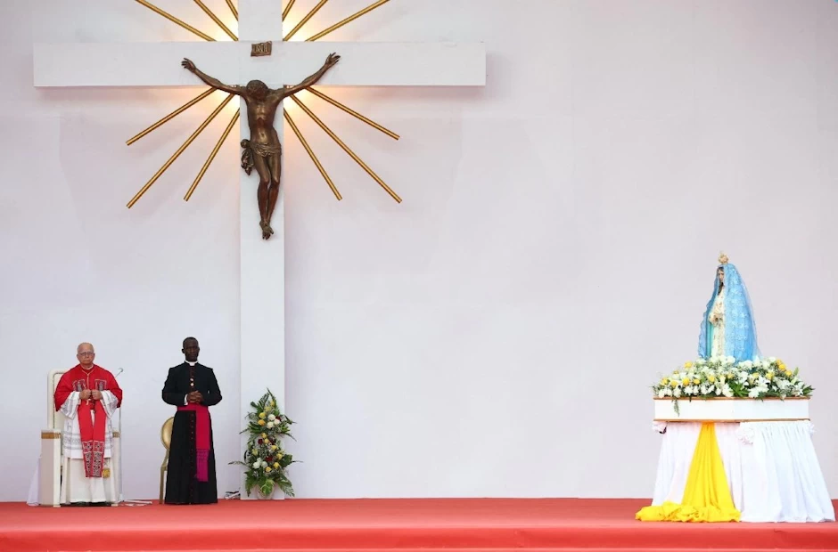 El Papa León XIV en Mama Muxima: “¡Es el amor el que debe triunfar, no la guerra!”