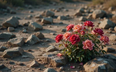 Dios hace nacer rosas donde sólo hay rocas