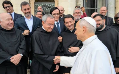 Los agustinos expresan su afecto al Papa